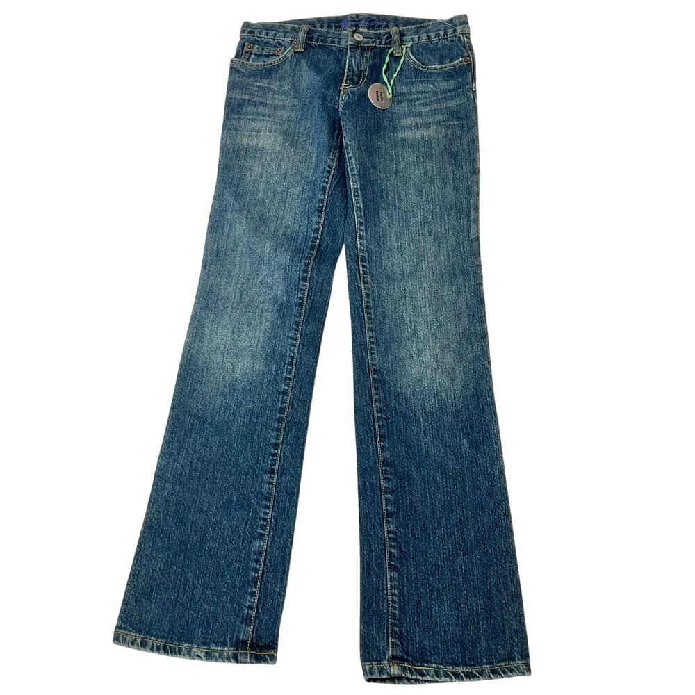 Bebe Jean Pants Women Size 27W x 31L Washed Low Rise Stretch Denim Y2K New